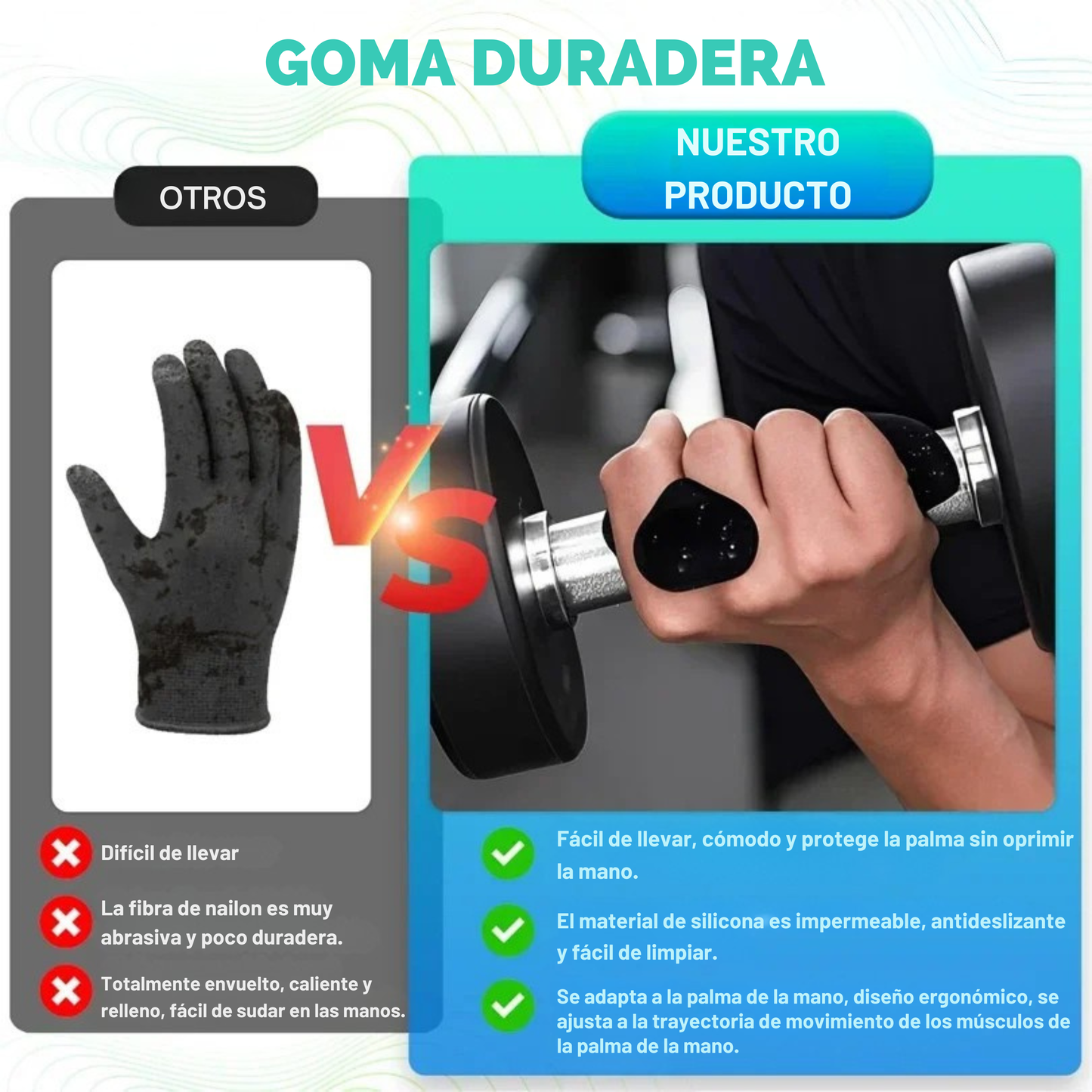 1 Par Agarres Fitness Antideslizantes